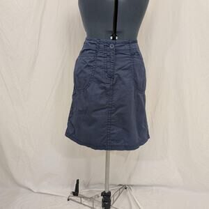 100% Cotton A‑Line Skirt Blue, 8